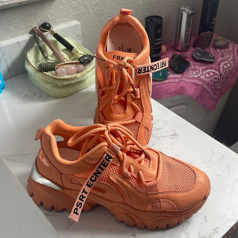 Orange y2k shoes